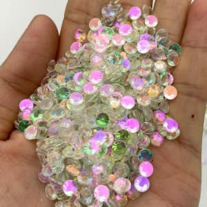 New Color Pinkish Green Aurora SS3-SS30 Flatback Crystals For Tumbler - 副本