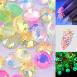 Luminous opal colors SS3 to SS30 Loose Non Hotfix Stone Glass AB Crystal HotFix Rhinestones 