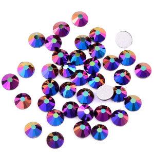 Fuchsia air blue SS3-SS30 Flat Back Crystals Non Hot Fix Glass Rhinestones For Christmas Cups - 副本