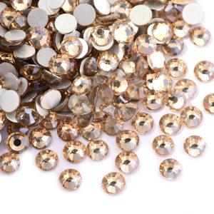 Golden Shadow SS3-SS30 Flat Back Crystals Non Hot Fix glass crystal Rhinestones For  dresses