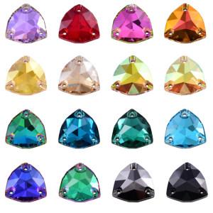 Over 60 colors K9 flat back crystal sew on rhinestons for clothing decoration