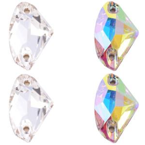 Wholesale AX shape K9 gemstone sewing on rhinestons