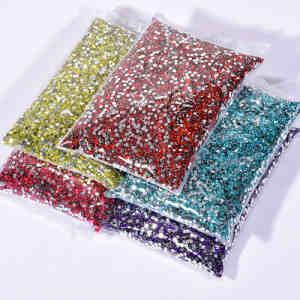 Wholesale Non hot fix resin flat back rhinestones in bulk