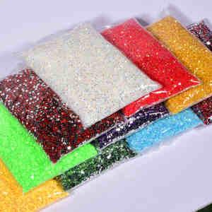 Wholesale flat back rhinestone non hot fix resin rhinestone in bulk