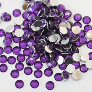 Wholesale Round Non HotFix Resin Rhinestones Flatback Stone no Glue for Arts Decoration