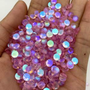 New Color Lt Pink Aurora SS3-SS30 Flatback Crystal Rhinestone