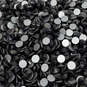 Jet Nut SS10-SS30 Round AB Crystal Strass Flatback Glass Crystal Rhinestones For Cloth DIY Crafts