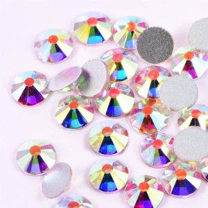 Crystal AB SS3-SS30 High Quality Hotfix Rhinestone Grade Flat BackCrystal Rhinestones For dresses