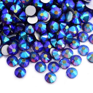 Dark amethyst AB SS3-SS30 Fashion Nail Crystal Stones Non Hotfix Strass Flatback Glass Nail Rhinestones