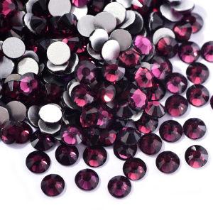 Dark amethyst SS3-SS30​ Wholesale Customize Stone Crystal Flat Back Glass non Hot Fix Rhinestone