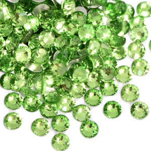 Lt.peridot SS3-SS30 High Quality non Hot fix Rhinestone Grade Flat Back Round AB Crystal Rhinestones For dresses