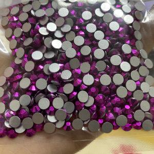  Mine Fuchsia SS3-SS30 Flat Back Glass Stone Non Hot Fix Nail Art Crystal Rhinestone