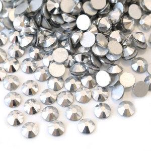 Mine silver SS3-SS30 Factory Wholesale Flat Back  Rhinestone  Non Hotfix Rhinestone 