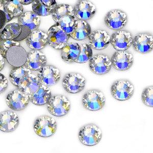 Moonlight SS3-SS30 high quality shining clear crystals flat back non hot fix glass crystals rhinestones