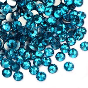 Peocock blue SS3-SS30 Flat Back Non Hot Fix Glass Rhinestone Strass Gems For Nail Art DIY