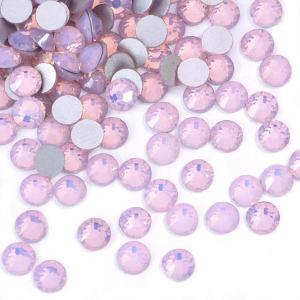 Pink opal SS3-SS30 Round Crystal Stone Glass Rhinestone Flat Back Non Hotfix Rhinestone for Nail Art Garment Making