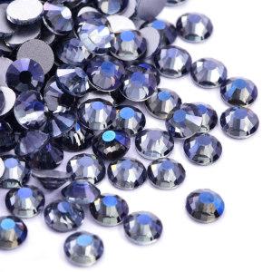 Purple ghost SS3-SS30 non hotfix crystal material flat back rhinestones for wedding dress and nail art