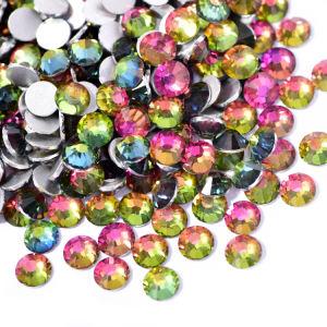 Rainbow​ SS3-SS30 Hot sale nails art accessories flat back non hot fix glass rhinestones