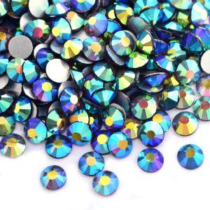 Smoked topaz AB SS3-SS30 Rhinestones Flat Back Crystal for DIY Nail Bags Art Crafts