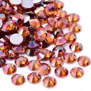 sunset glory SS3-SS30 High quality crystal  glass non hotfix flat back rhinestones bulk crystal ​