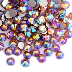 Topaz AB SS3-SS30 Non Hot Fix Star Design Crystal Rhinestones Flat Back Custom Logo Body Jumpsuit Rhinestone Patches Stickers For Clothing