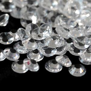 Transparent Clear SS3-SS30 Flat Back Stones Crystals Non Hotfix Glass Strass Rhinestones