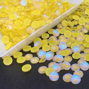 2088 16 Cut Facets Light Topaz MI Flatback Nail Art Rhinestones Crystals Non Hotfix Rhinestones For Wedding Decorations