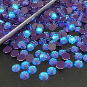 2088 Round Flatback Burgundy MI Non Hotfix Glass Crystal Rhinestones For Nail Art Decoration