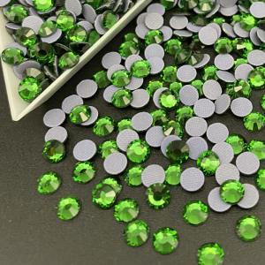 Shaka Fern Green Bulk Rhinestone Diamond Crystal SS10 3mm AB Crystal Hot Fix Rhinestone With Glue Iron On Rhinestone