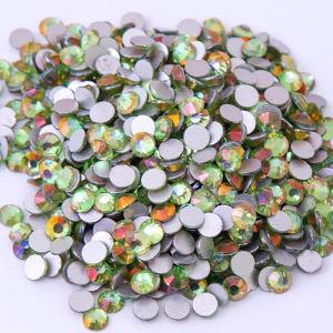 2024 New Color Sparkly Peridot Light Non Hot Fix Nail Art Glass Crystal Gems From Shaka Crystal