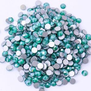 2024 New Color Emerald Mocha Flatback Non Hotfix Nail Art Glass Crystal Rhinestone For Prom Dress