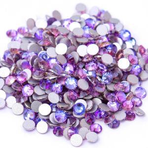 2024 New Color Dream Lavender Flatback Non Hotfix Nail Art Glitter Crystal Rhinestone For Evening Dress