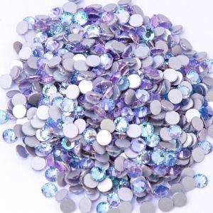 2024 New Color Dream Aqua Flatback Non Hotfix Nail Art Glitter Crystal Rhinestone For Skating Dress