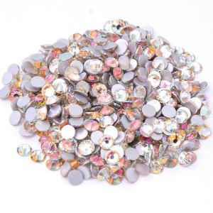 2024 New Color Bluish White Light Flatback Non Hotfix Nail Art Glitter Crystal Rhinestone For Bling Tumbler