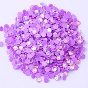 2024 New Color Amethyst Mocha Opal Flat Back Glass Crystal Gems Rhinestones For Bling Cups