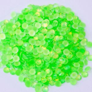 New Color Neon Lime Opal Glass Flat back Non Hotfix Crystals Rhinestones For Bikini Bra