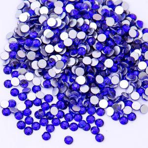 New Color Majestic Blue Glass Flat back Non Hotfix Crystals Rhinestones For Handmade Work