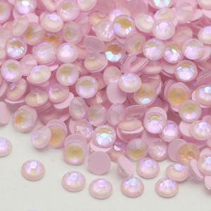 2024 New Color Blush Pink Luminous Nail Rhinestonel AB Crystal Flatback Glass Rhinestones For Nail Decorations