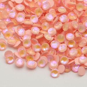 2024 New Color Peach Luminous Flatback Crystals Rhinestones Glass Non Hotfix Rhinestone Strass Non Hotfix Stone For Costume Decoration