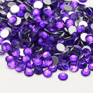 2024 New Color Grape Purple Crystal Strass Stone Flatback Green Non Hotfix Bulk Glass Luminok Non Hotfix Stone For Nail Art Decoration