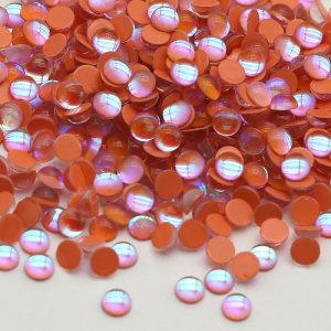 Half Round Beads Mermaid Rhinestone Glass Flatback Non Hot Fix Nail Rhinestone