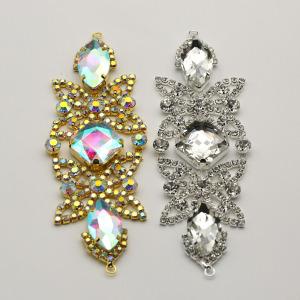 High Quality Fashion Flower Brooch Crystal Rhinestones Brooch Appliques For Carnival Party 