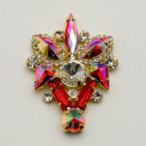 Fashionable Brooch Corsage  Atmospheric Crystal Gemstone Brooch