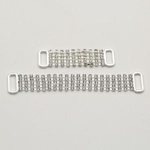 Rhinestone Chain Bikini Crystal Connectors Belt Decorative Accessories For Swimwear Trim Beachwear Underwear Buckles Strap