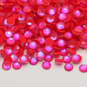 2024 New Color Luminous Siam Flat Back Glass Crystal Beads Non Hotfix Crystal Nail Art Crystal Rhinestones Crystal Strass