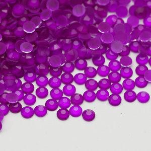 2024 New Neon Colors Neon Amethyst Flatback Glass Cristal Non Hot Fix Nail Art Crystal Rhinestone For Wholesale