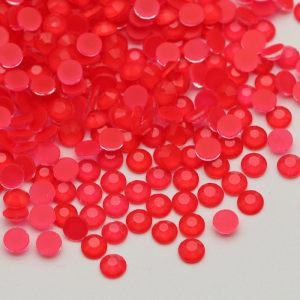 2024 New Neon Colors Sparky Neon Red Flatback Glass Cristal Non Hot Fix Nail Art Crystal Rhinestone For Bikini