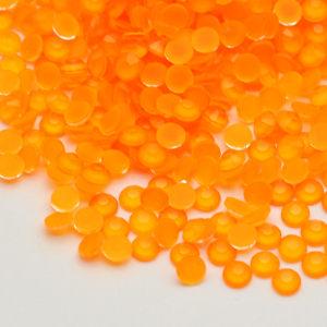 2024 Same Face and Bottom Color Neon Orange Glass Stone Flatback Crystal Strass Rhinestones For DIY Decoration