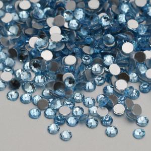 2024 New Color Light Aquamarine Flat Back Glass Strass BlingBling Cristal Rhinestoens Krystal For Decoration