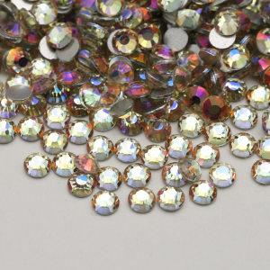 2024 New Color Skura Pink Glass Crystal Flat Back Non Hot Fix Cristal Rhinestone Strass For Decoration